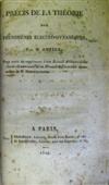 AMPÈRE, ANDRÉ-MARIE. Bound volume containing 3 pamphlets on electrodynamics, the first inscribed and signed by Ampère. 1822-24-26